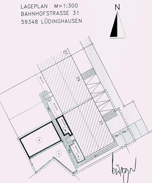 31. Lageplan mit Grundstck B